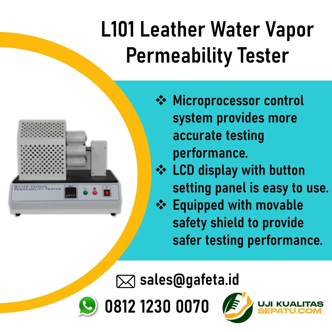 Jual Leather Water Vapor Permeability Tester L101